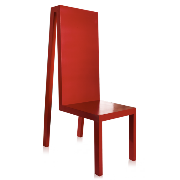 Exercice rouge di Profili Design. Sedia di design.
